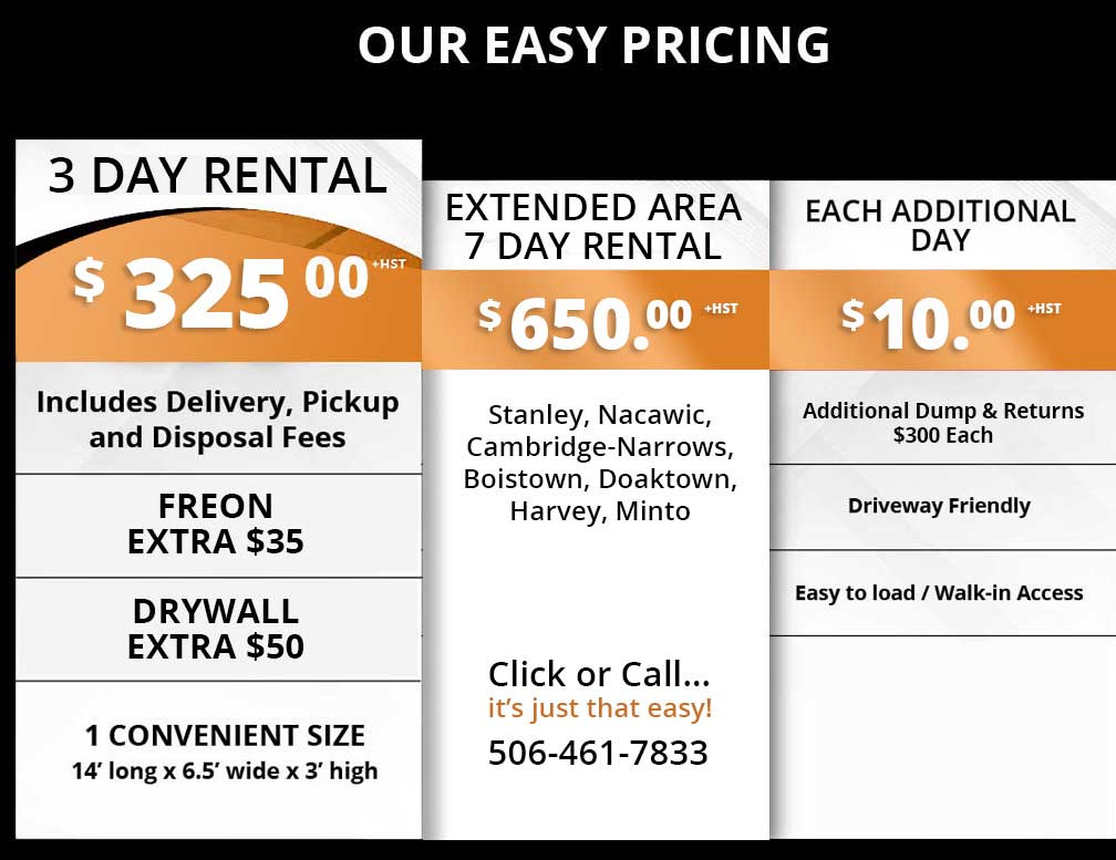 Easy Bins - Garbage Bin Rentals Fredericton
