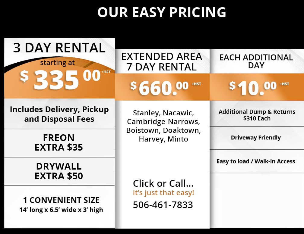 Easy Bins - Garbage Bin Rentals Fredericton